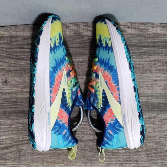 Brooks Revel 6 Rock n Roll Tie Dye Blue Womens Sz US 7 Athletic Lace Up Sneakers - Picture 8 of 13